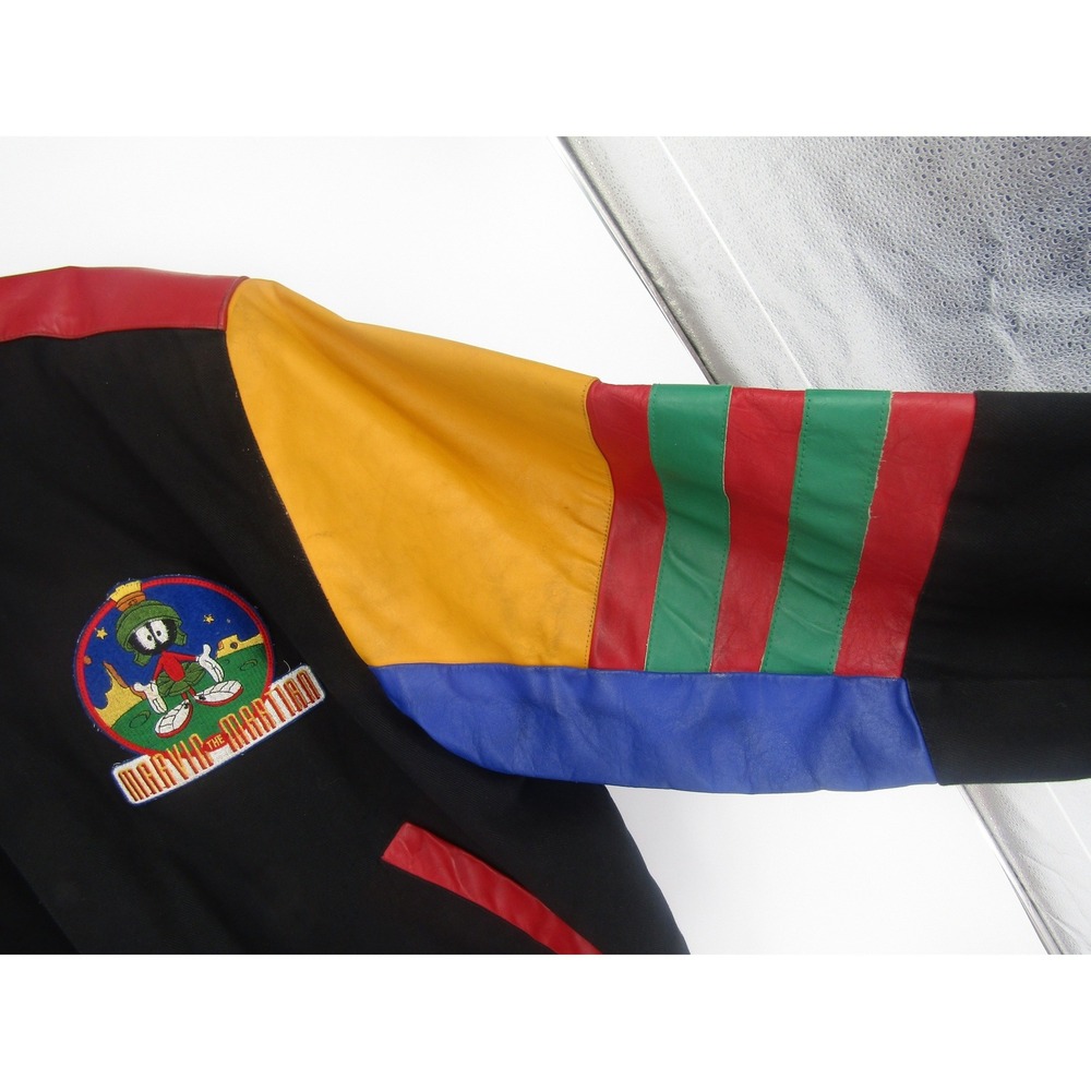 Marvin the Martian Varsity Jacket Sz. L Retro Looney Tunes Streetwear Hip Hop - Picture 8 of 16